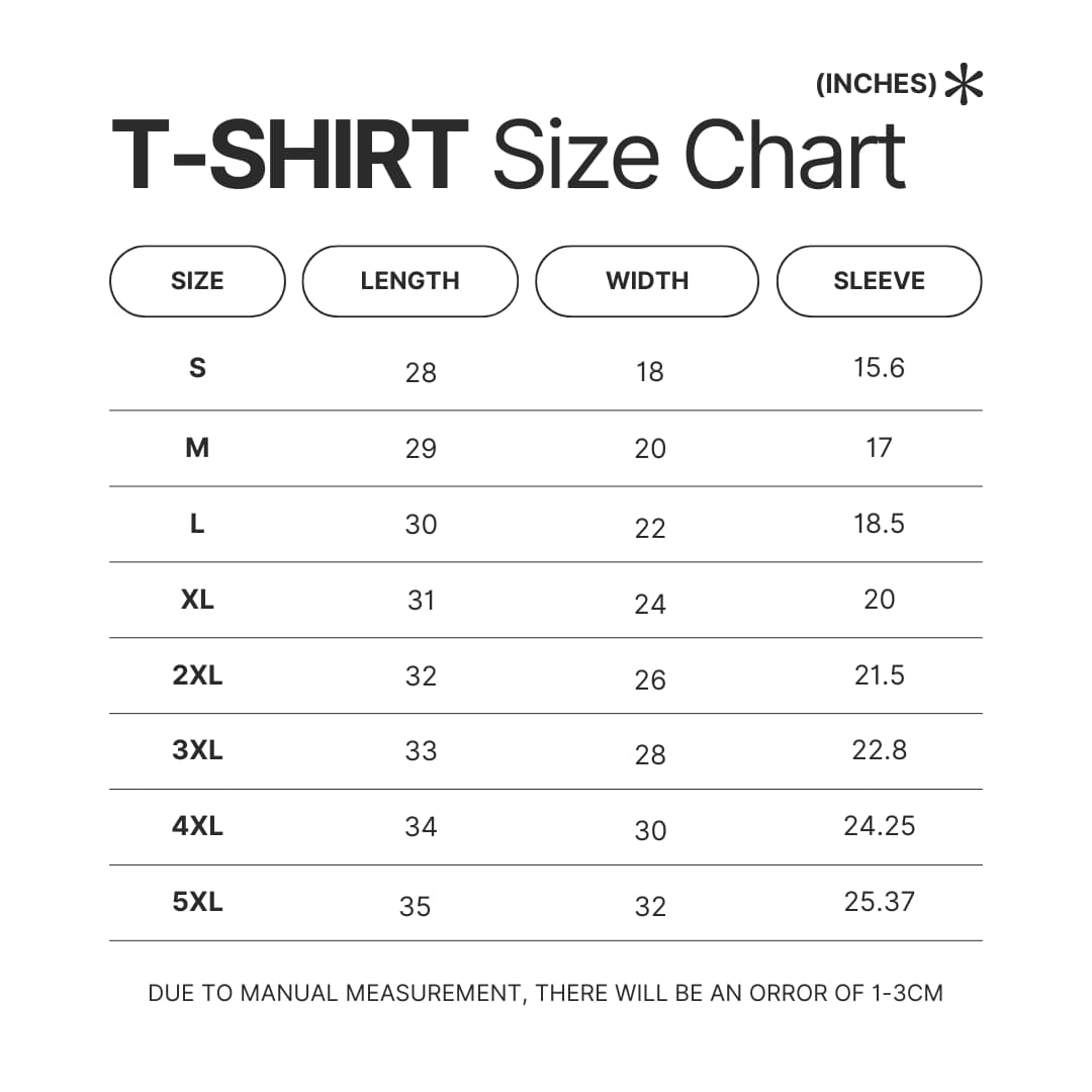 T shirt Size Chart - Golden Retriever Shop UK