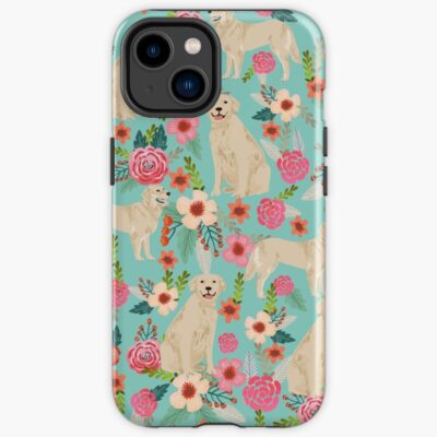Golden Retriever Floral Vintage Iphone Case