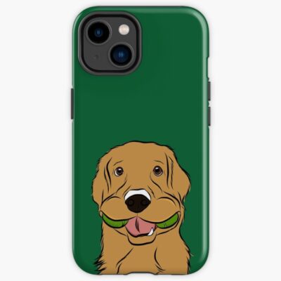 Playful Golden Retriever Art Iphone Case