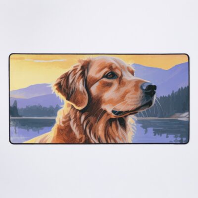 Golden Retriever Artwork Mouse Pad