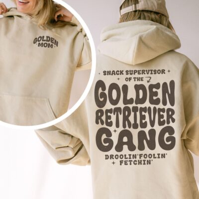 Golden Retriever Gang Dog MomHoodie