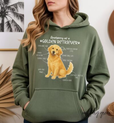 Anatomy Of A Golden Retriever Hoodie