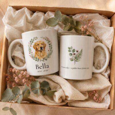 Golden Retriever Golden Heart Custom Mug