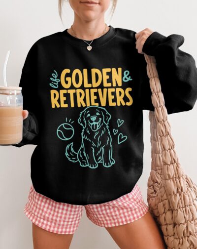Golden Retriever Playing Sweatshirt