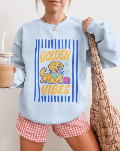 Golden Retriever Cute Retro Sweatshirt