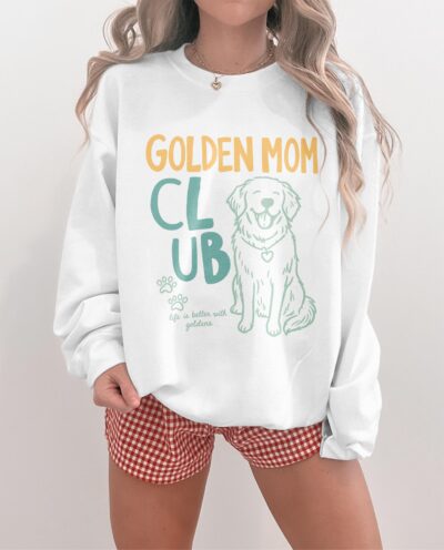 Golden Retriever Mom Club Vintage Sweatshirt