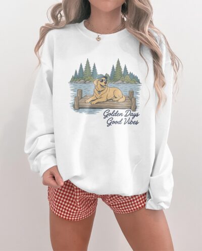 Golden Retriever Camping Sweatshirt