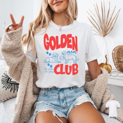 Golden Club Dog Mom Club T-shirt
