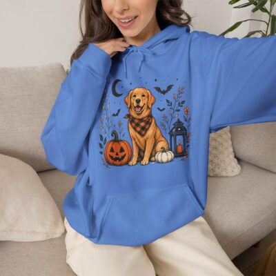 Golden Retriever Halloween Pumpkin Hoodie