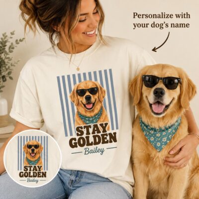 Golden Retriever Lover Custom T-shirt